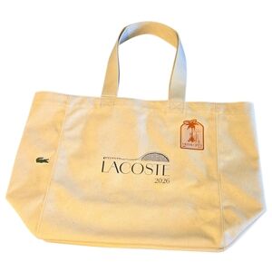 Lacoste 2026 Canvas Tote Bag in Natural